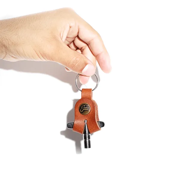 evans-56-drum-key-stimmschl-ssel-aus-leder-mit-schl-sselring image 1