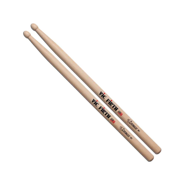 vic-firth-corpsmaster-snare-ms1-marching-drumsticks image 1
