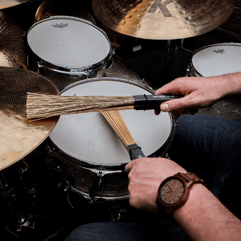 vic-firth-re-mix-2-pair-combo-pack-grass-birch-brushes image 7