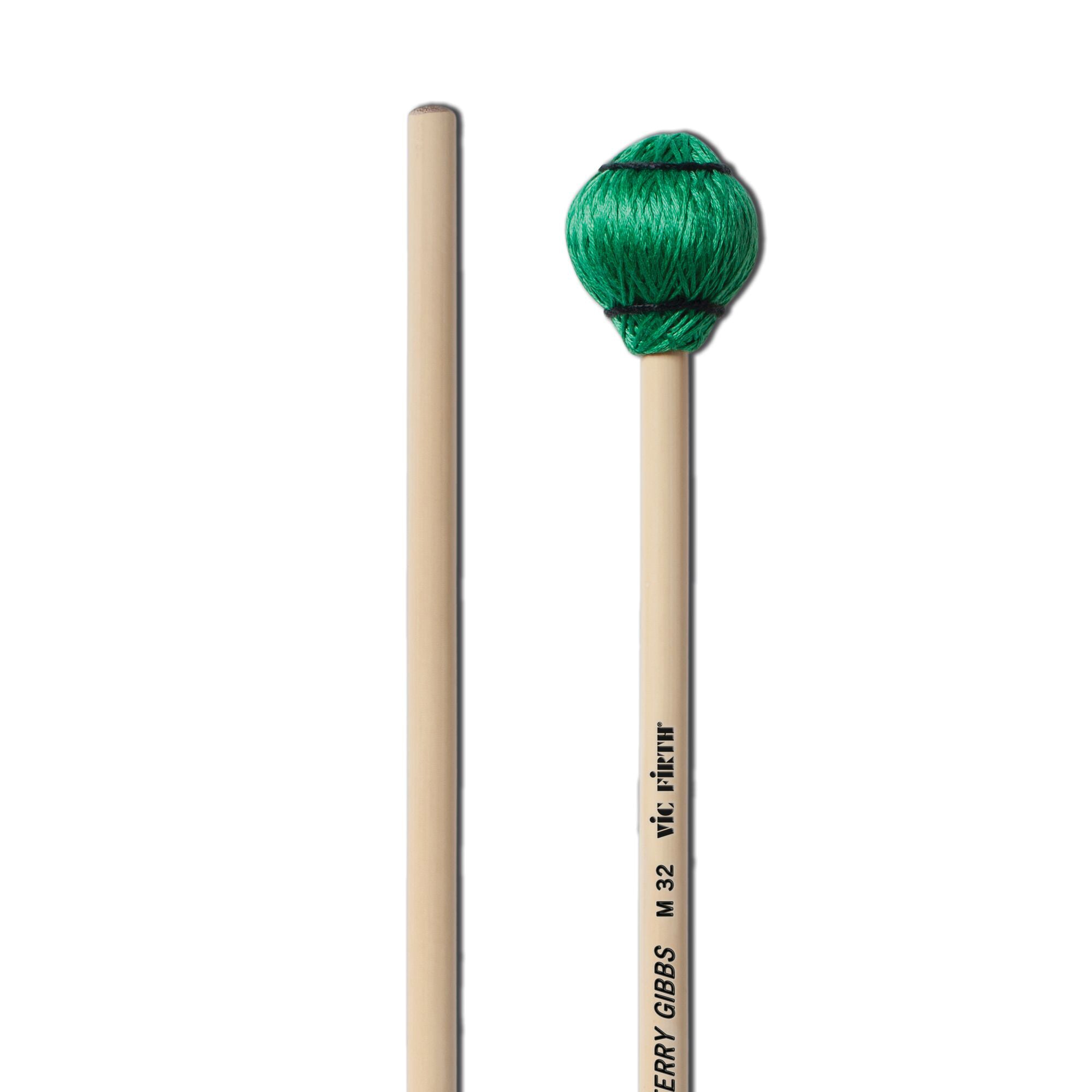 vic-firth-m32-terry-gibbs-medium-hard-green-cord-mallets-vibraphon-schl-gel image 4