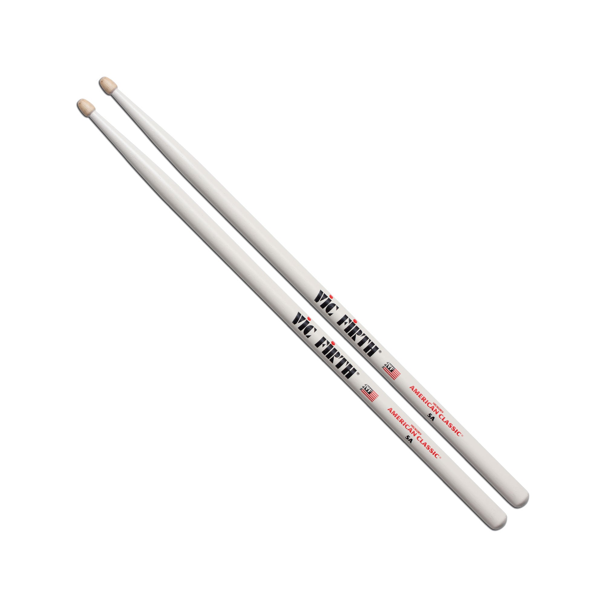 vic-firth-american-classic-5a-white-drumsticks-holz-tip image 1