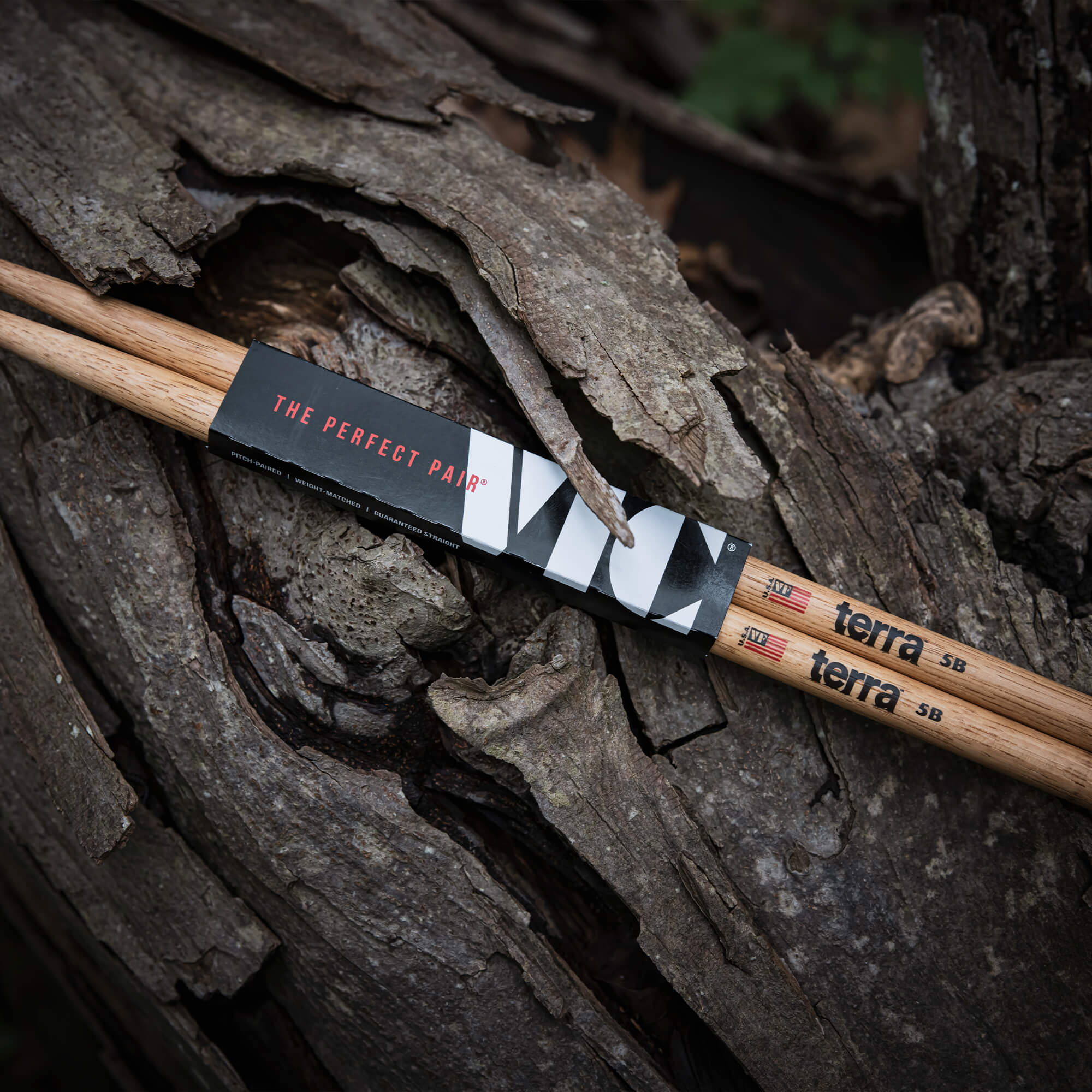 vic-firth-american-classic-5bt-terra-series-drumsticks-wood-tip image 5