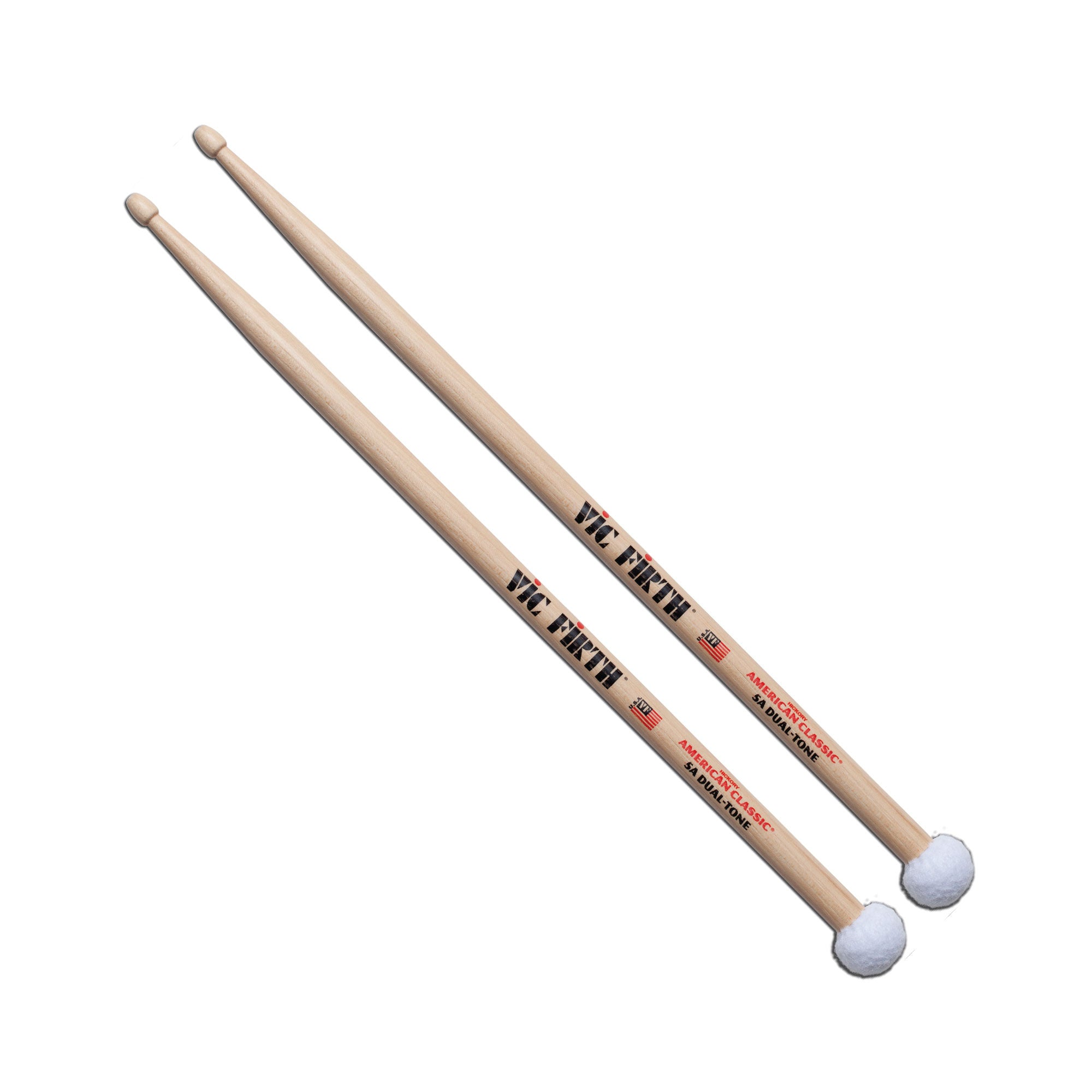 vic-firth-american-classic-5a-dual-tone-mallet-sticks image 1