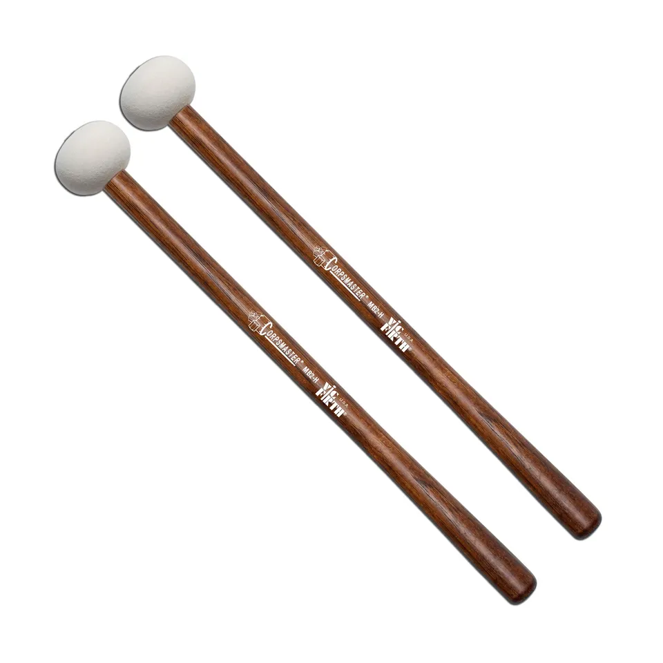 vic-firth-mb2h-corpsmaster-marching-bass-mallets-medium-hard image 1
