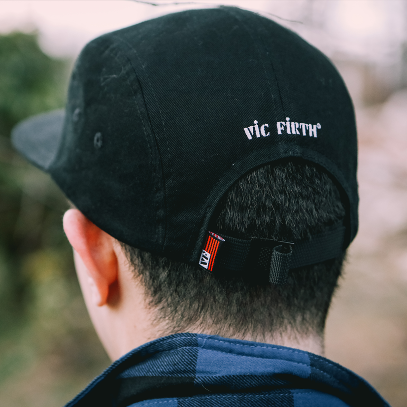 vic-firth-black-5-panel-camp-hat-kappe image 4