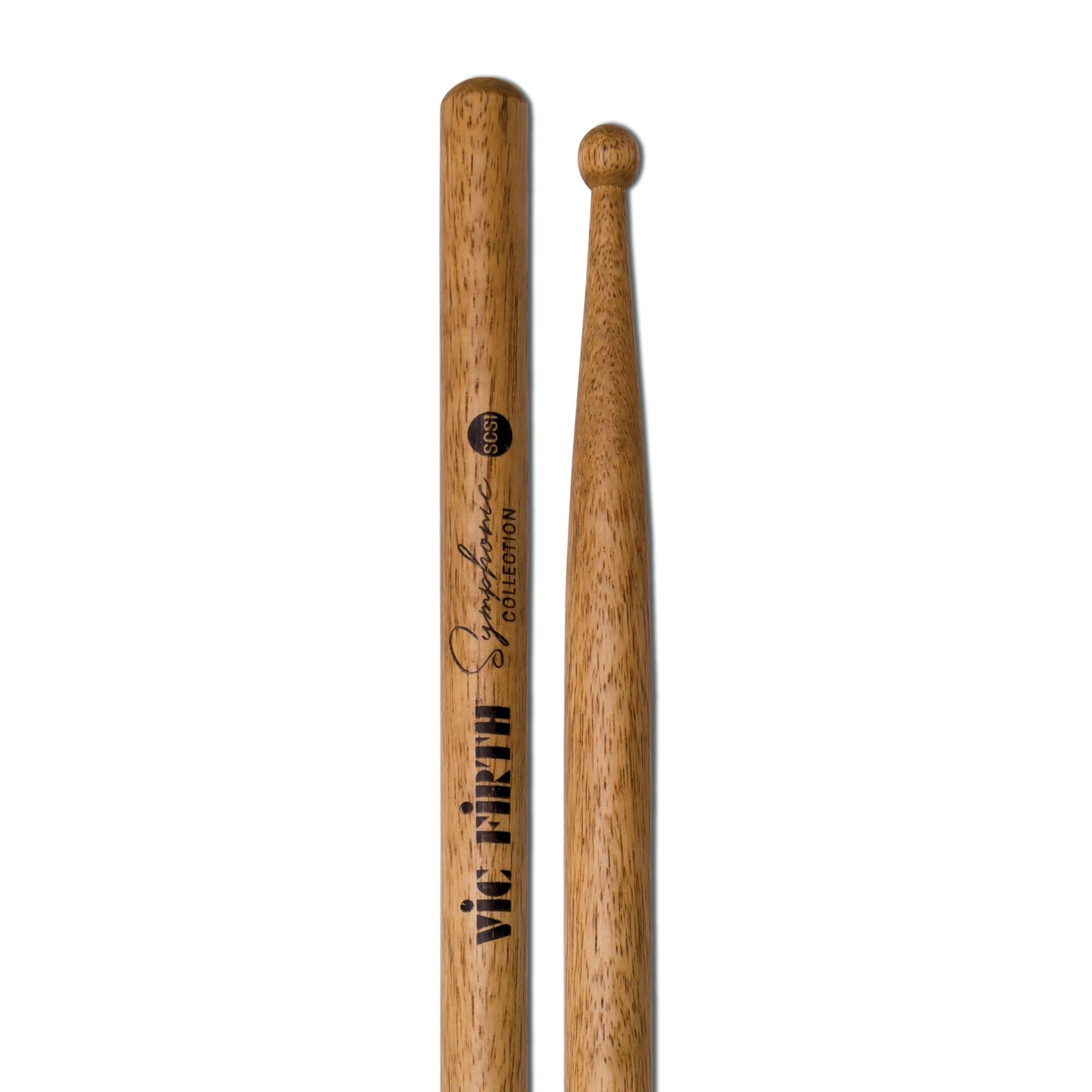 vic-firth-scs1-symphonic-collection-snare-drumsticks-persimmon image 4