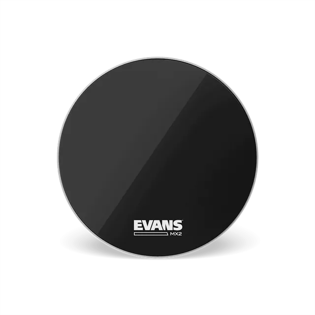 evans-mx2-black-marching-bass-schlagfell image 1