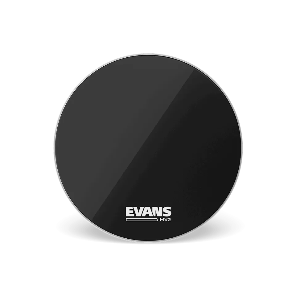 evans-mx2-black-marching-bass-schlagfell image 1