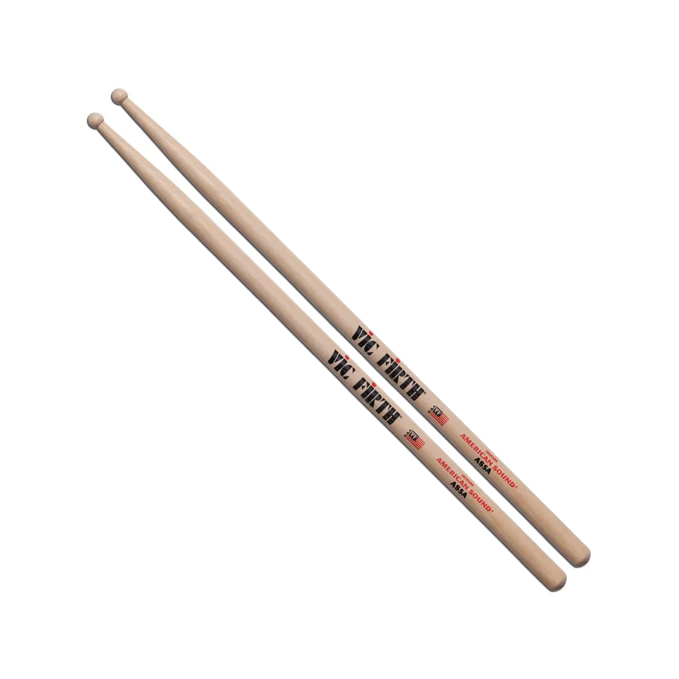 vic-firth-american-sound-5a-drumsticks-round-tip image 1