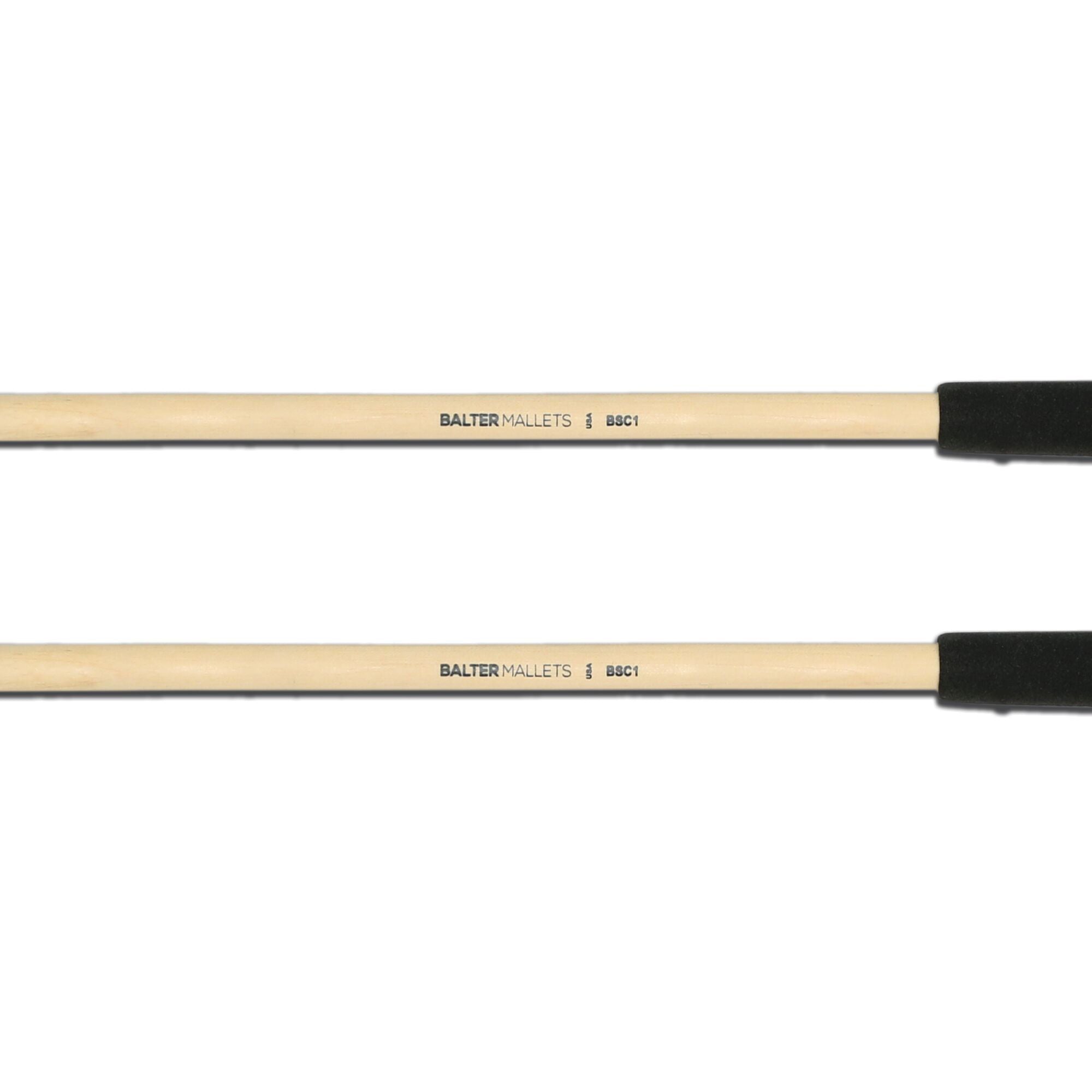 vic-firth-bsc1-balter-cymbal-mallets-medium-hard-black-yarn image 2