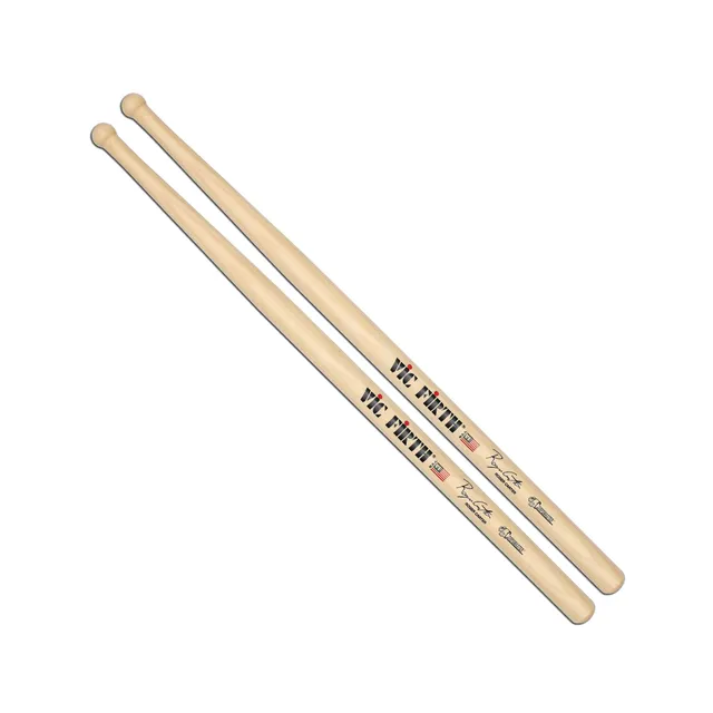 vic-firth-corpsmaster-roger-carter-signature-snare-sticks-marching-snare-drumsti image 1
