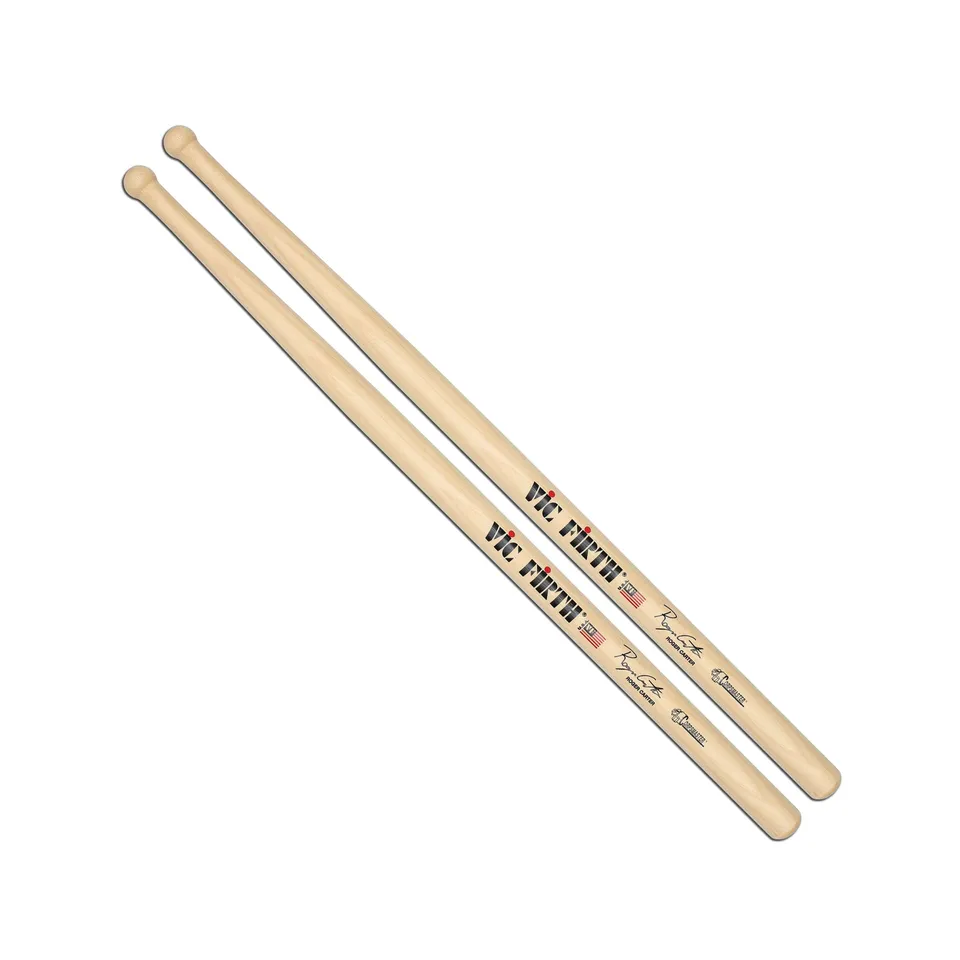 vic-firth-corpsmaster-roger-carter-signature-snare-sticks-marching-snare-drumsti image 1