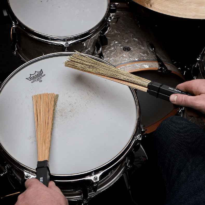 vic-firth-re-mix-2-pair-combo-pack-grass-birch-brushes image 6