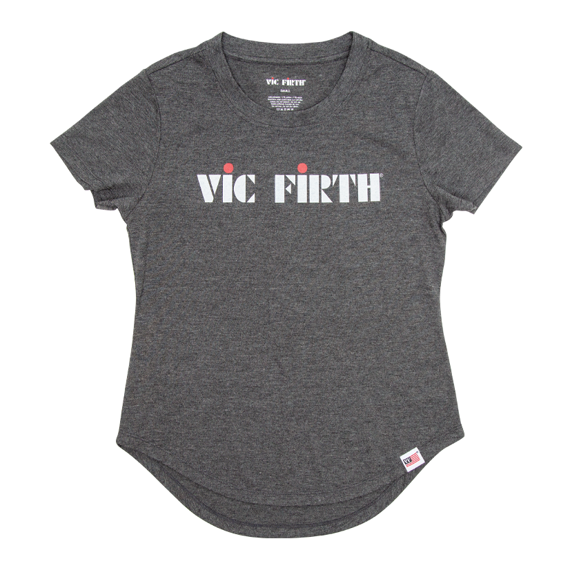vic-firth-women-s-logo-tee-damen-t-shirt-tri-blend image 1