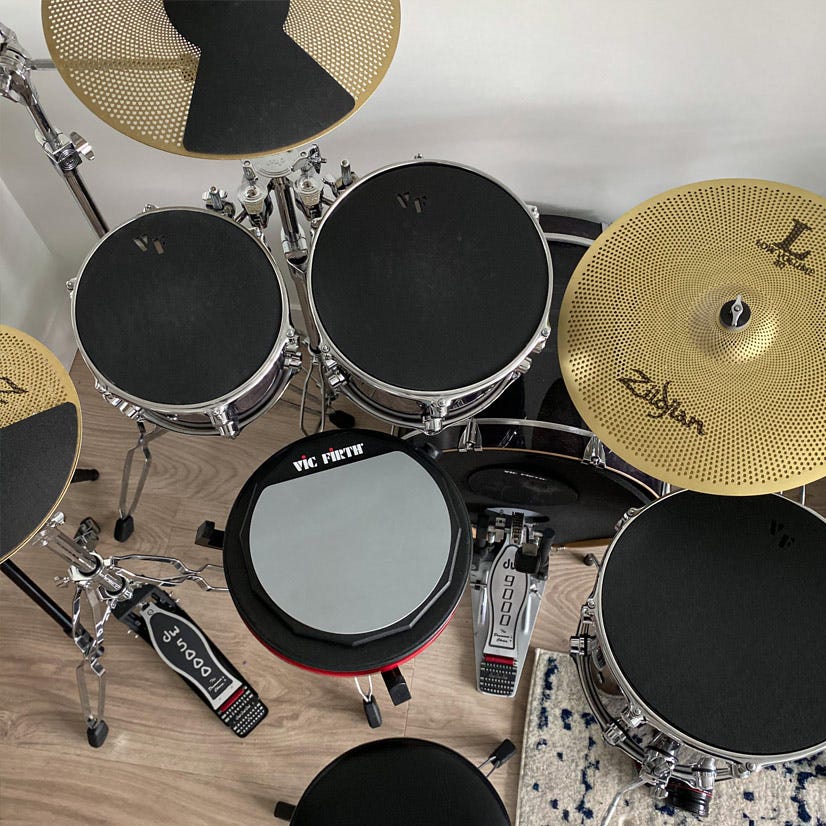 vic-firth-drum-cymbal-mute-set-9-teilig-practice-pads image 2