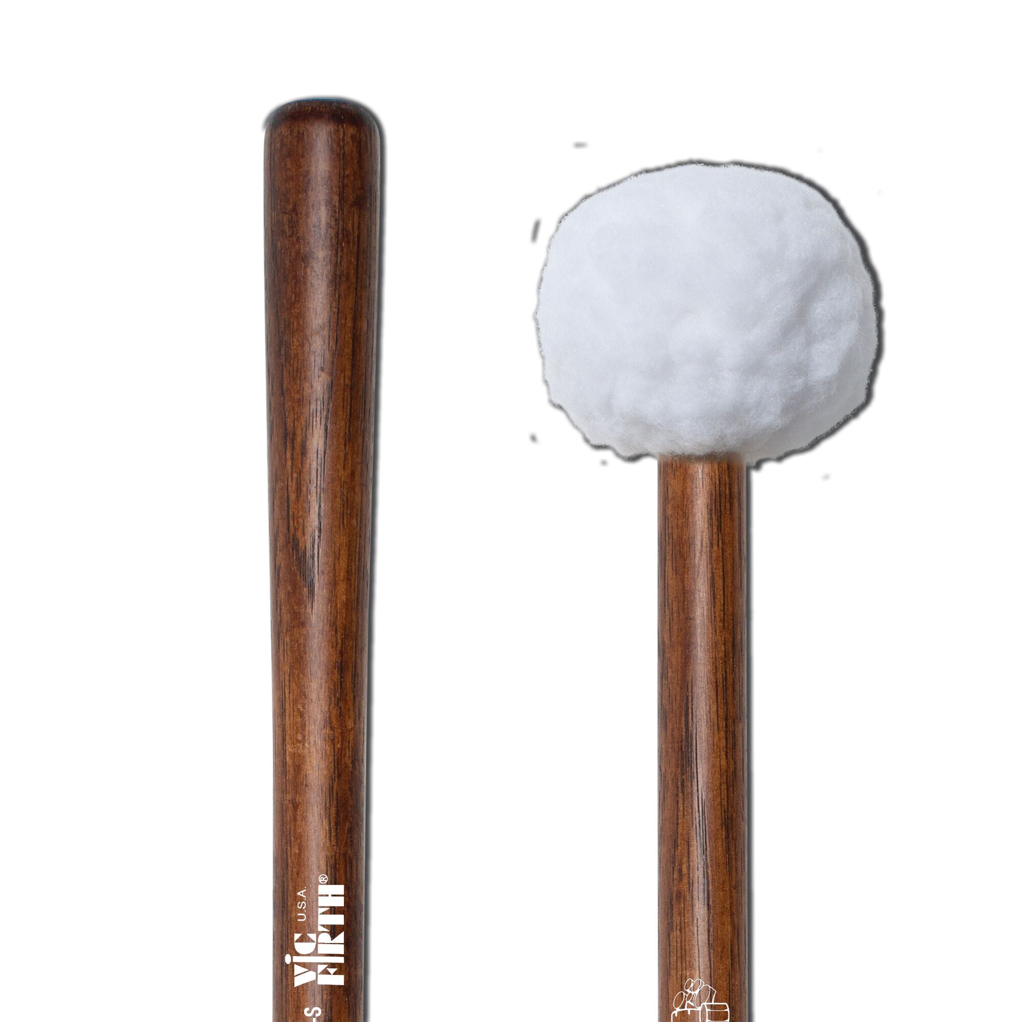 vic-firth-mb1s-corpsmaster-marching-bass-mallets-soft image 4