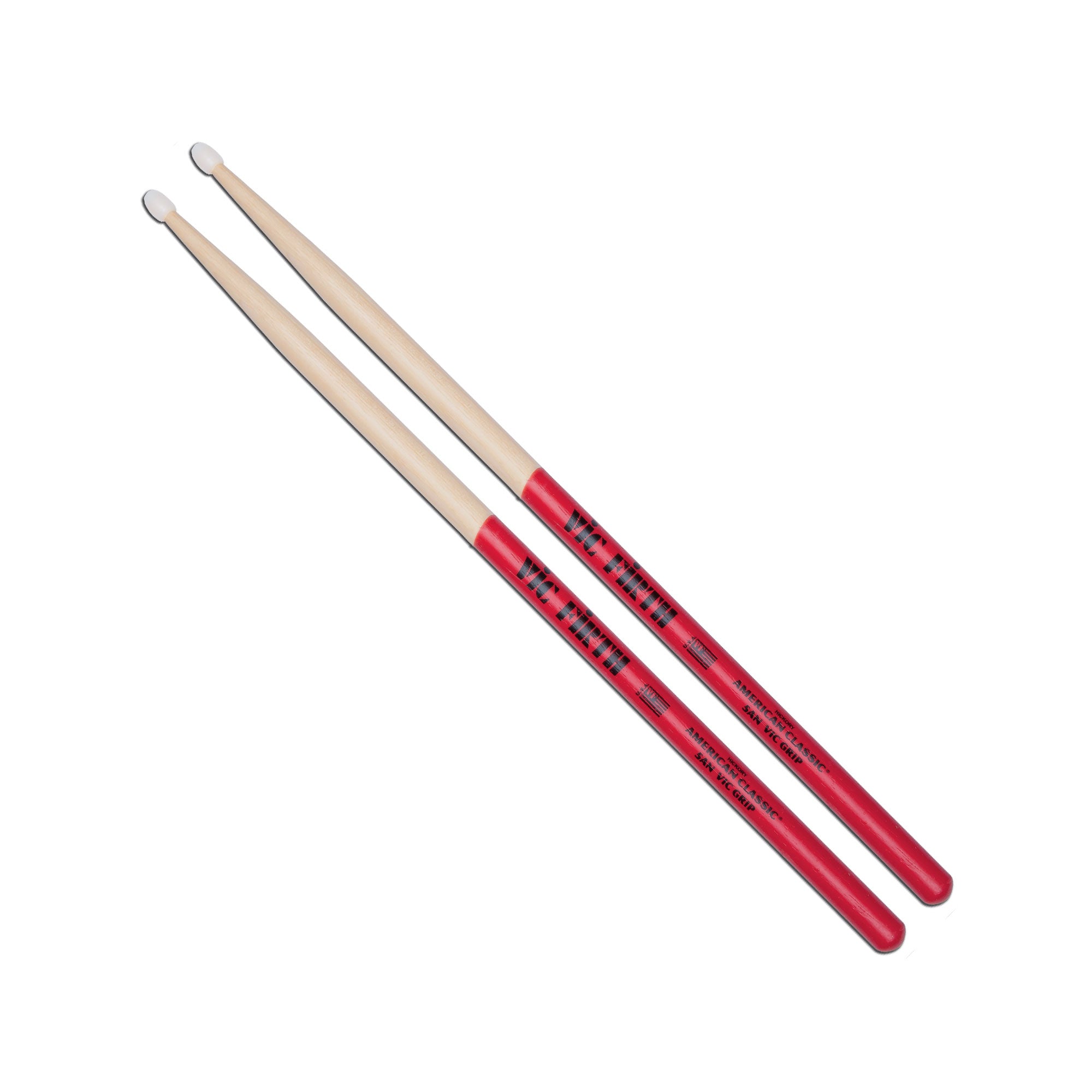 vic-firth-american-classic-5a-nylon-vic-grip-drumsticks image 1