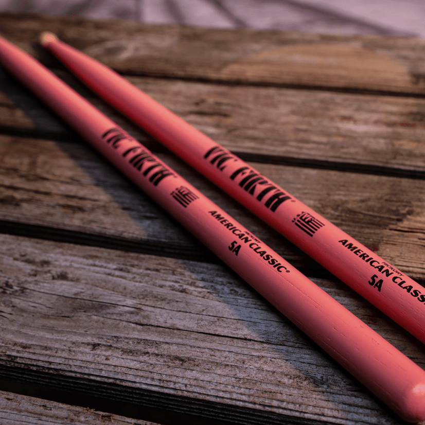 vic-firth-american-classic-5a-pink-drumsticks image 5