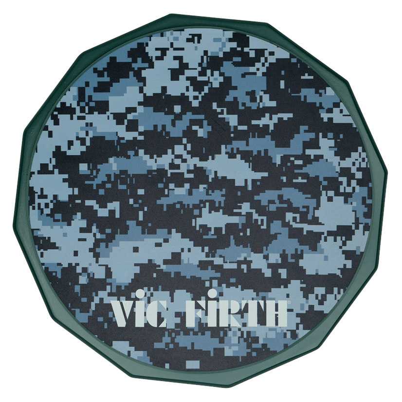 vic-firth-digital-camo-practice-pad-bungs-pad-silikon image 1