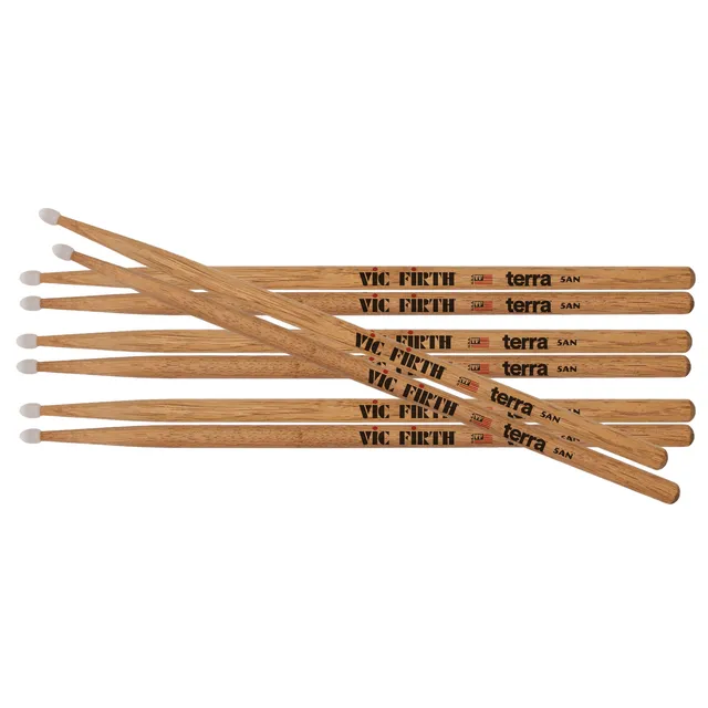 vic-firth-american-classic-5atn-terra-series-4-pack-drumsticks image 1