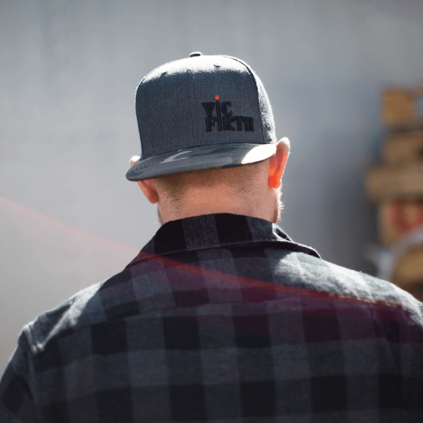vic-firth-gray-camo-6-panel-snapback-cap image 6