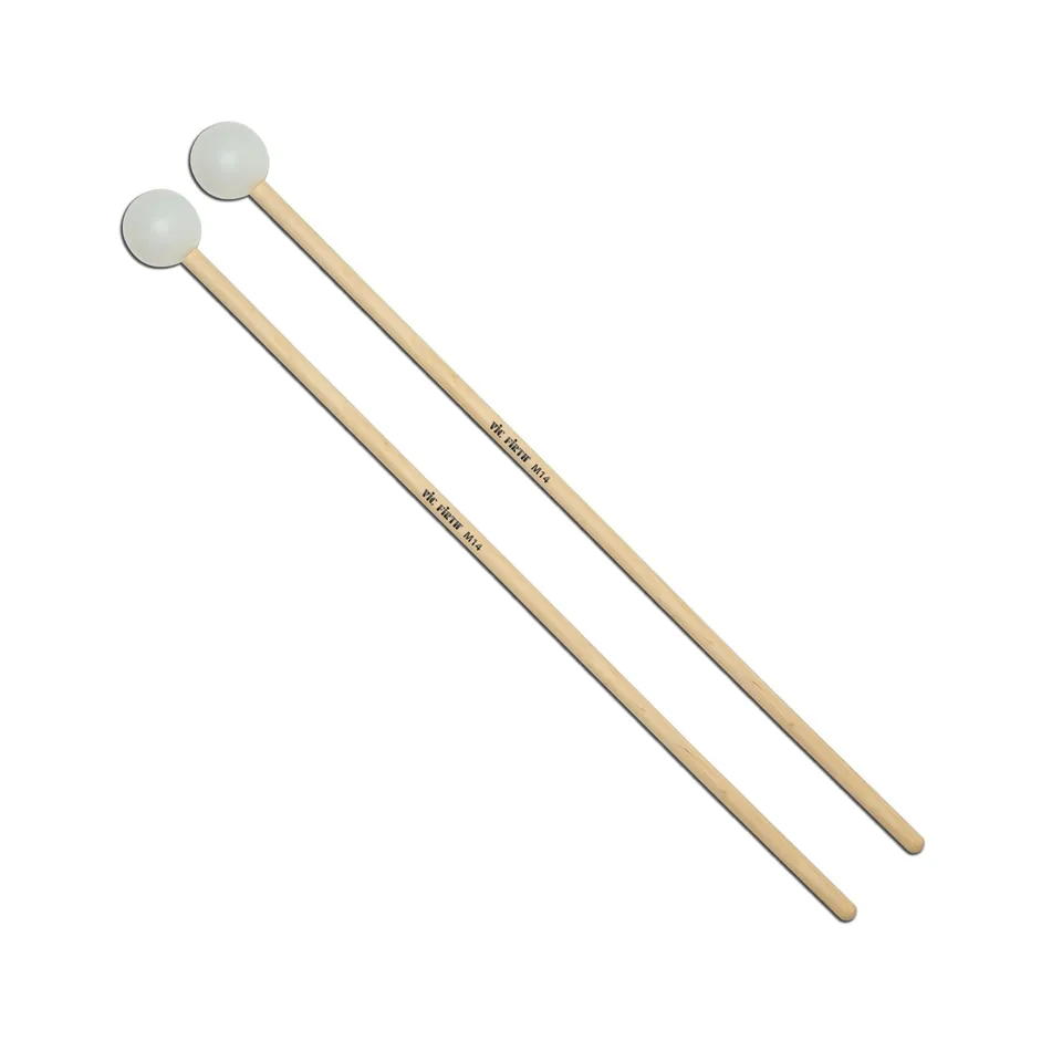 vic-firth-m14-american-custom-keyboard-mallets-soft-white-poly image 1