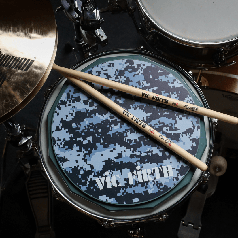 vic-firth-digital-camo-practice-pad-bungs-pad-silikon image 3
