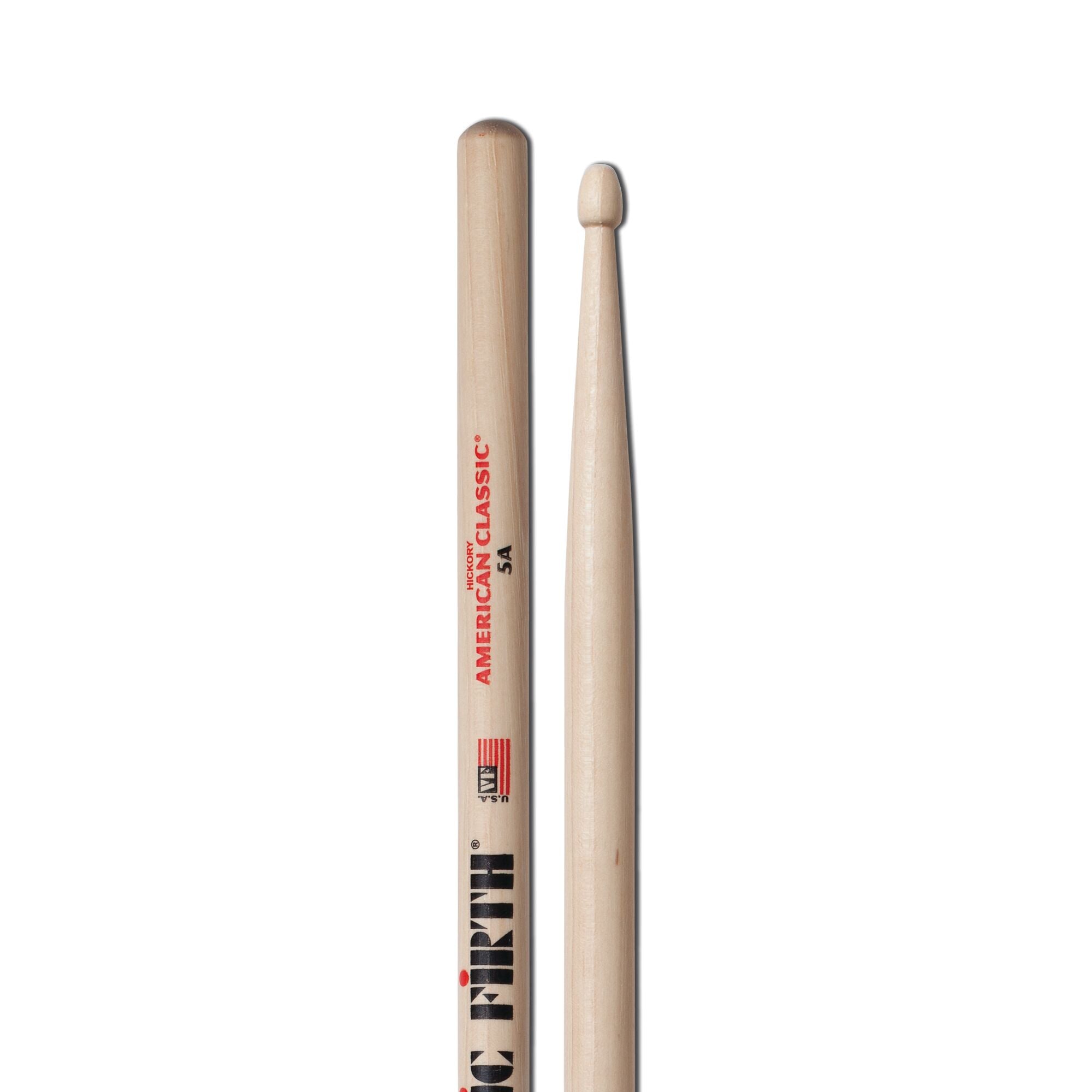 vic-firth-american-classic-5a-drumsticks-hickory-holzkopf image 4