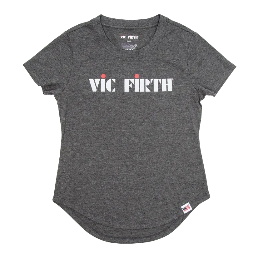 vic-firth-women-s-logo-tee-damen-t-shirt-tri-blend image 1