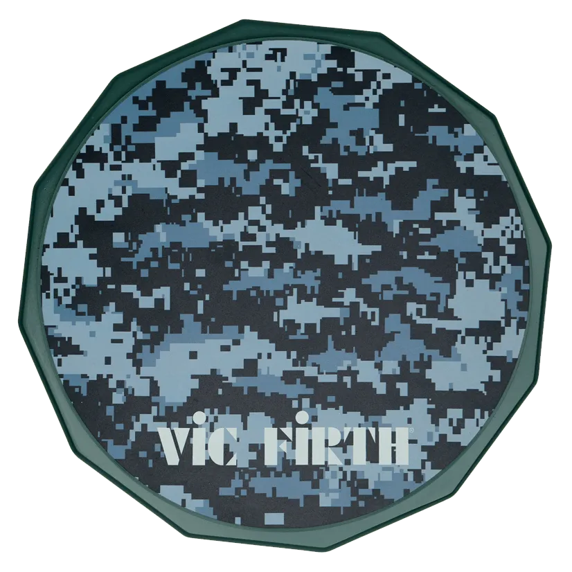 vic-firth-digital-camo-practice-pad-bungs-pad-silikon image 1
