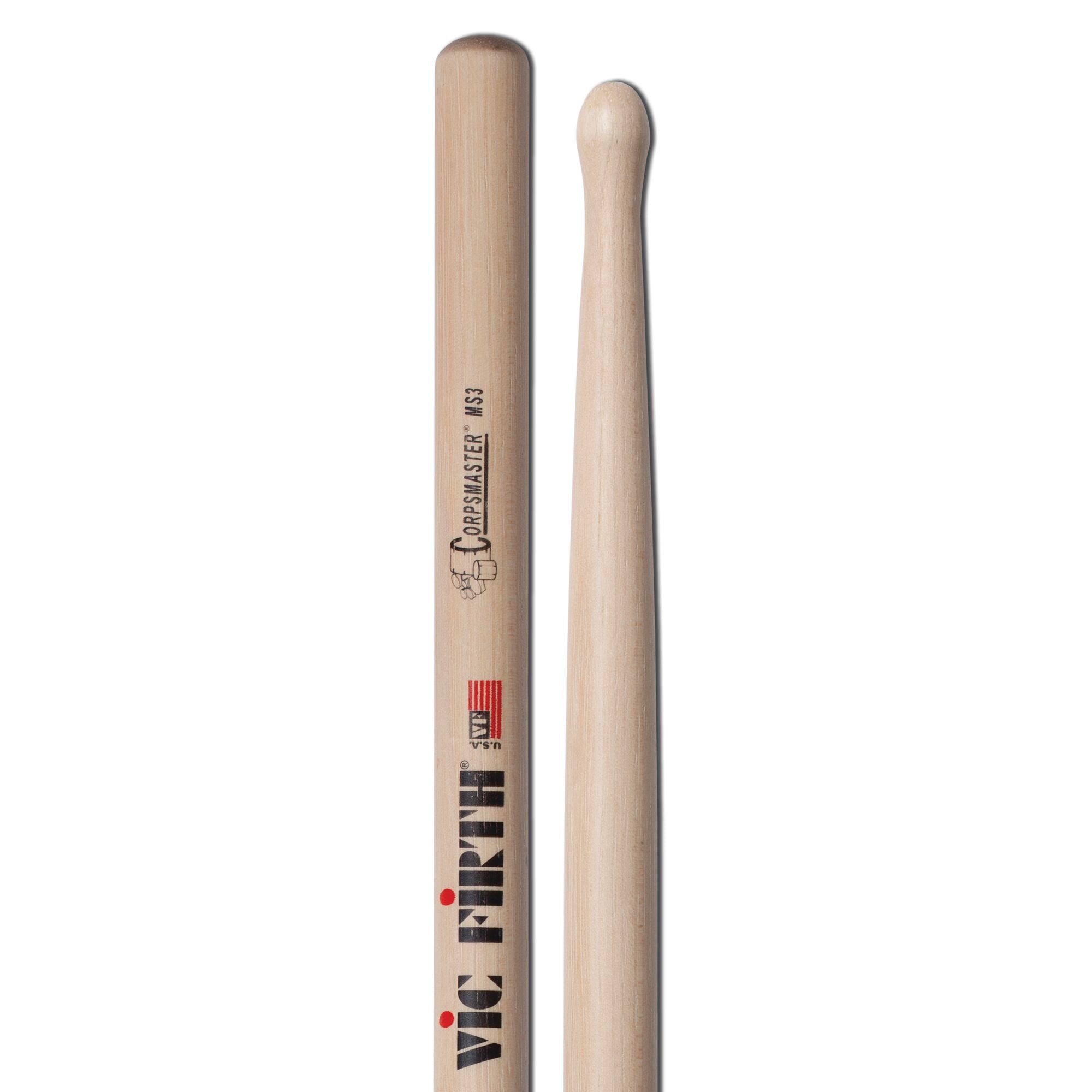 vic-firth-corpsmaster-ms3-snare-drumsticks-marching image 4