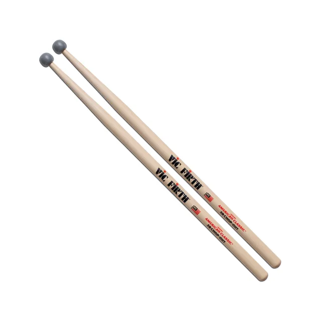 vic-firth-american-classic-5b-chop-out-bungs-drumsticks-mit-gummikopf image 1