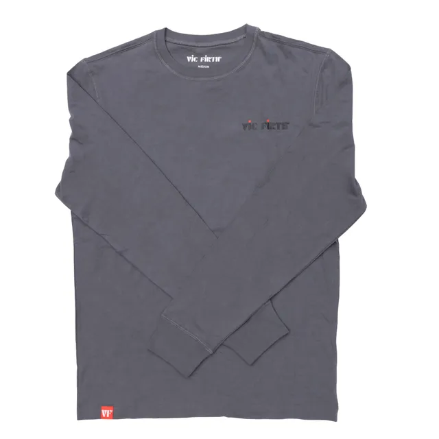 vic-firth-gray-long-sleeve-tee-unisex-s-2xl image 1