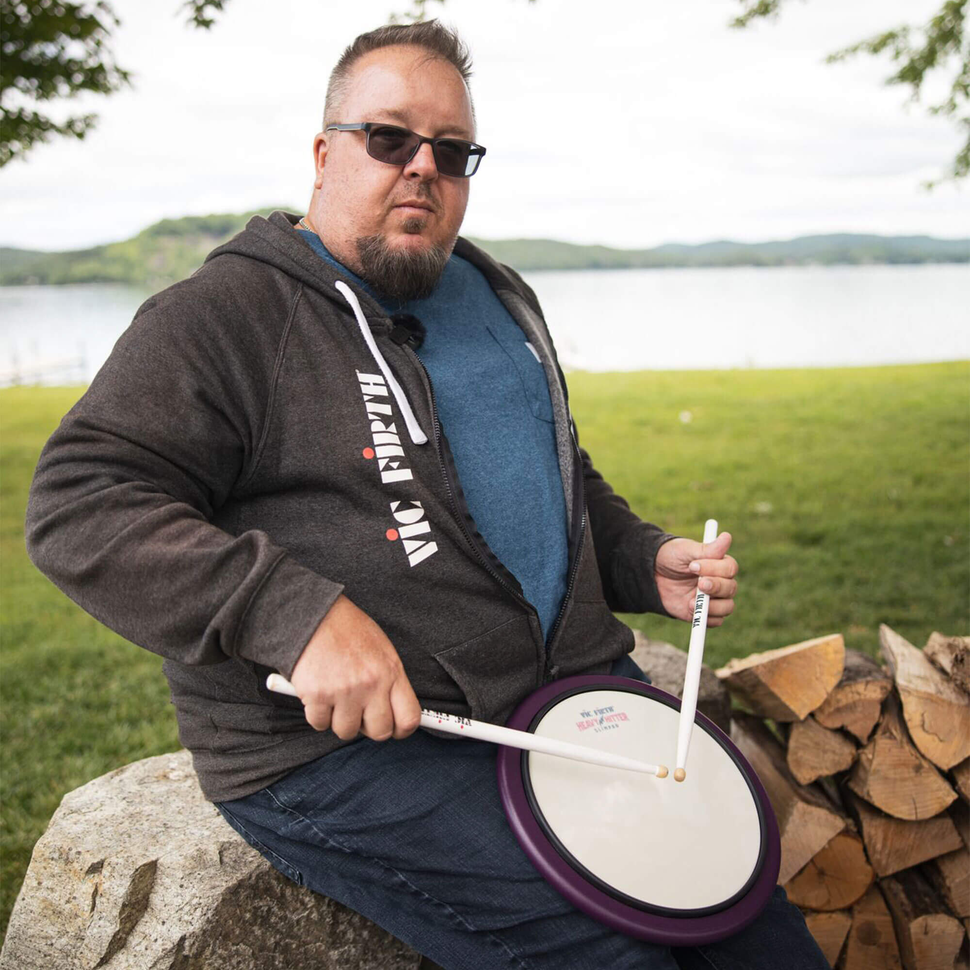 vic-firth-heavy-hitter-slimpad-mit-rim-13-zoll-bungspad image 4