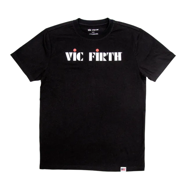 vic-firth-black-logo-t-shirt-aus-tri-blend image 1