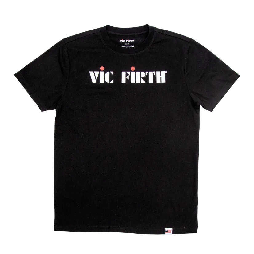 vic-firth-black-logo-t-shirt-aus-tri-blend image 1