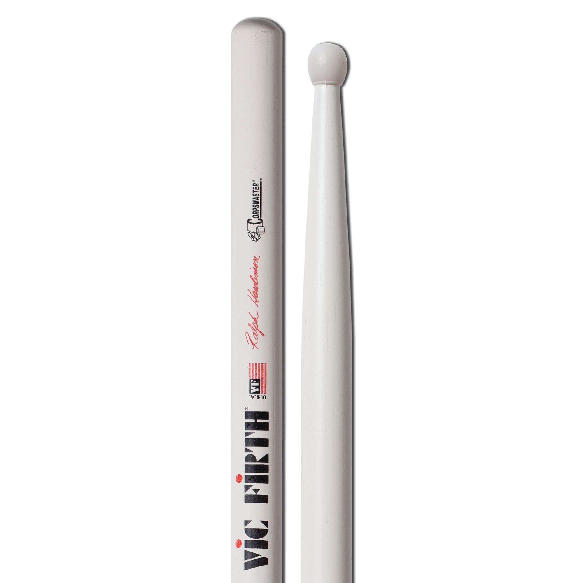 vic-firth-corpsmaster-ralph-hardimon-snare-drumsticks-nylon image 4