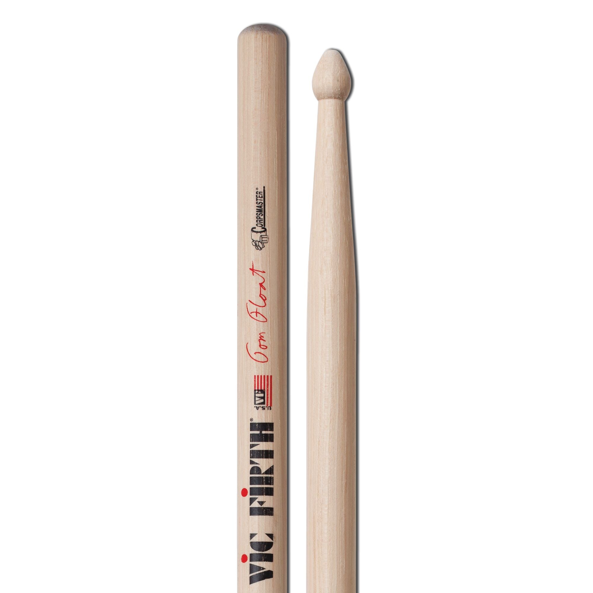 vic-firth-corpsmaster-signature-snare-drumsticks-tom-float image 4