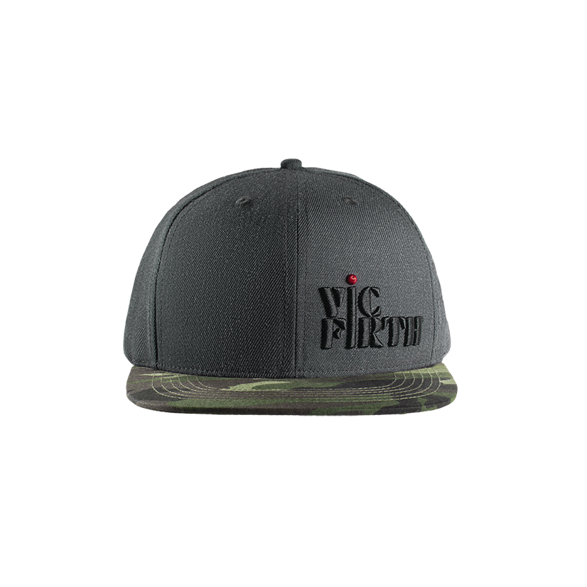vic-firth-gray-camo-6-panel-snapback-cap image 3