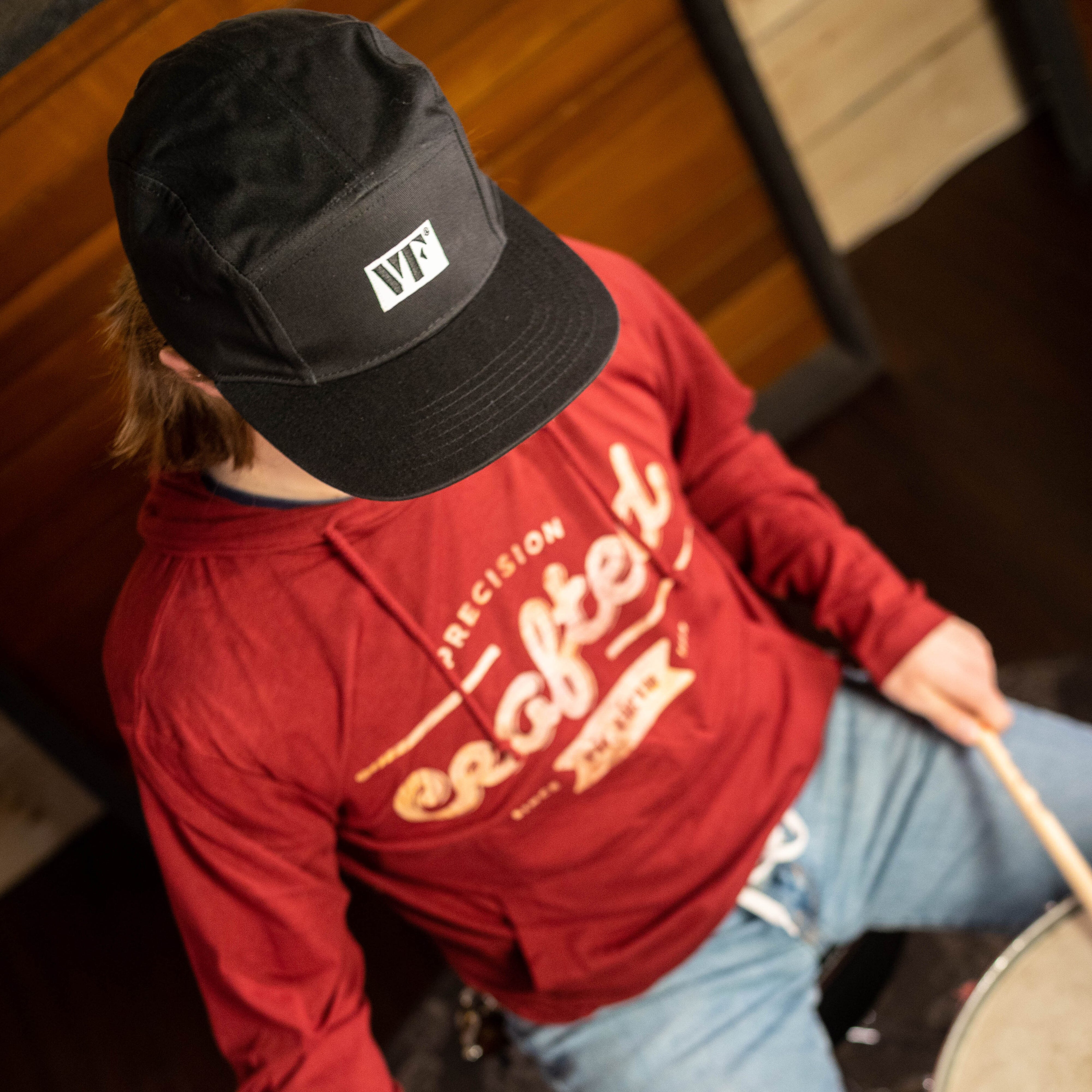 vic-firth-black-5-panel-camp-hat-kappe image 5