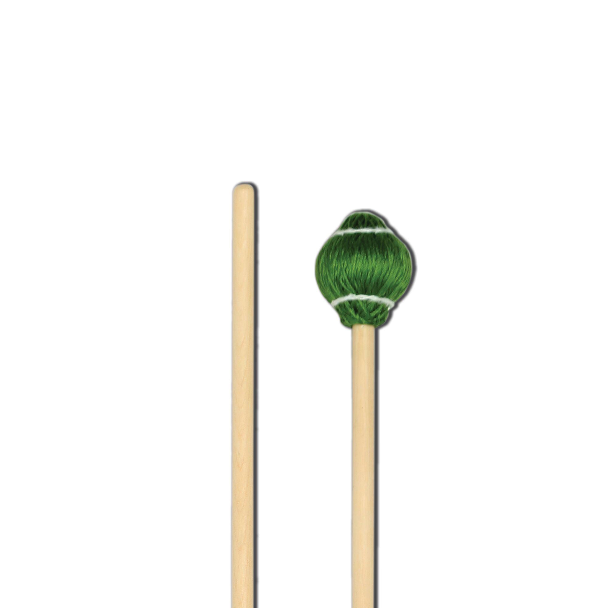 vic-firth-b22-pro-vibe-vibraphon-mallets-medium-hard-green-cord image 4