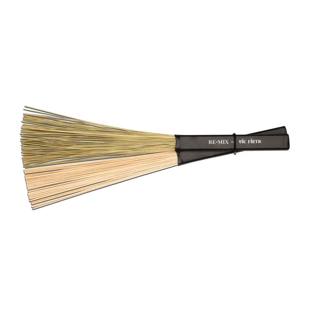 vic-firth-re-mix-2-pair-combo-pack-grass-birch-brushes image 1