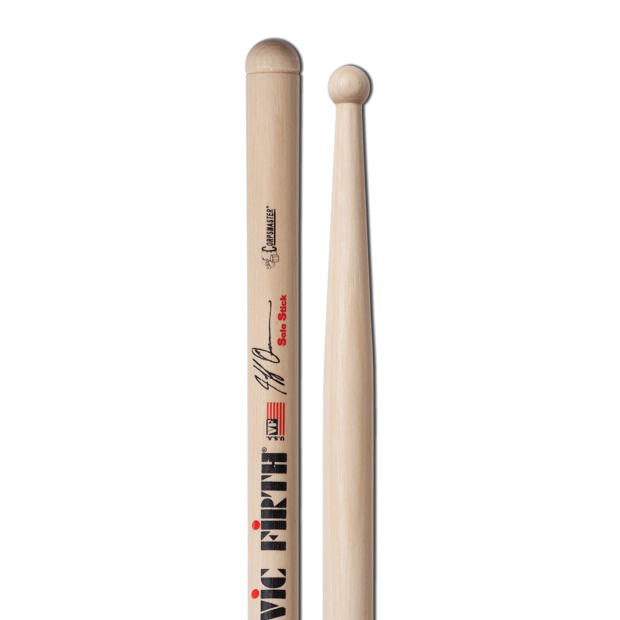 vic-firth-corpsmaster-signature-jeff-queen-solo-snare-drumsticks image 4
