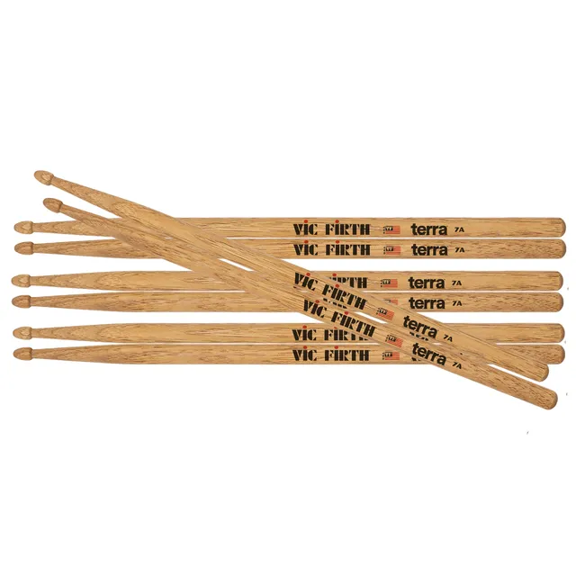 vic-firth-american-classic-7at-terra-series-drumsticks-4er-value-pack image 1