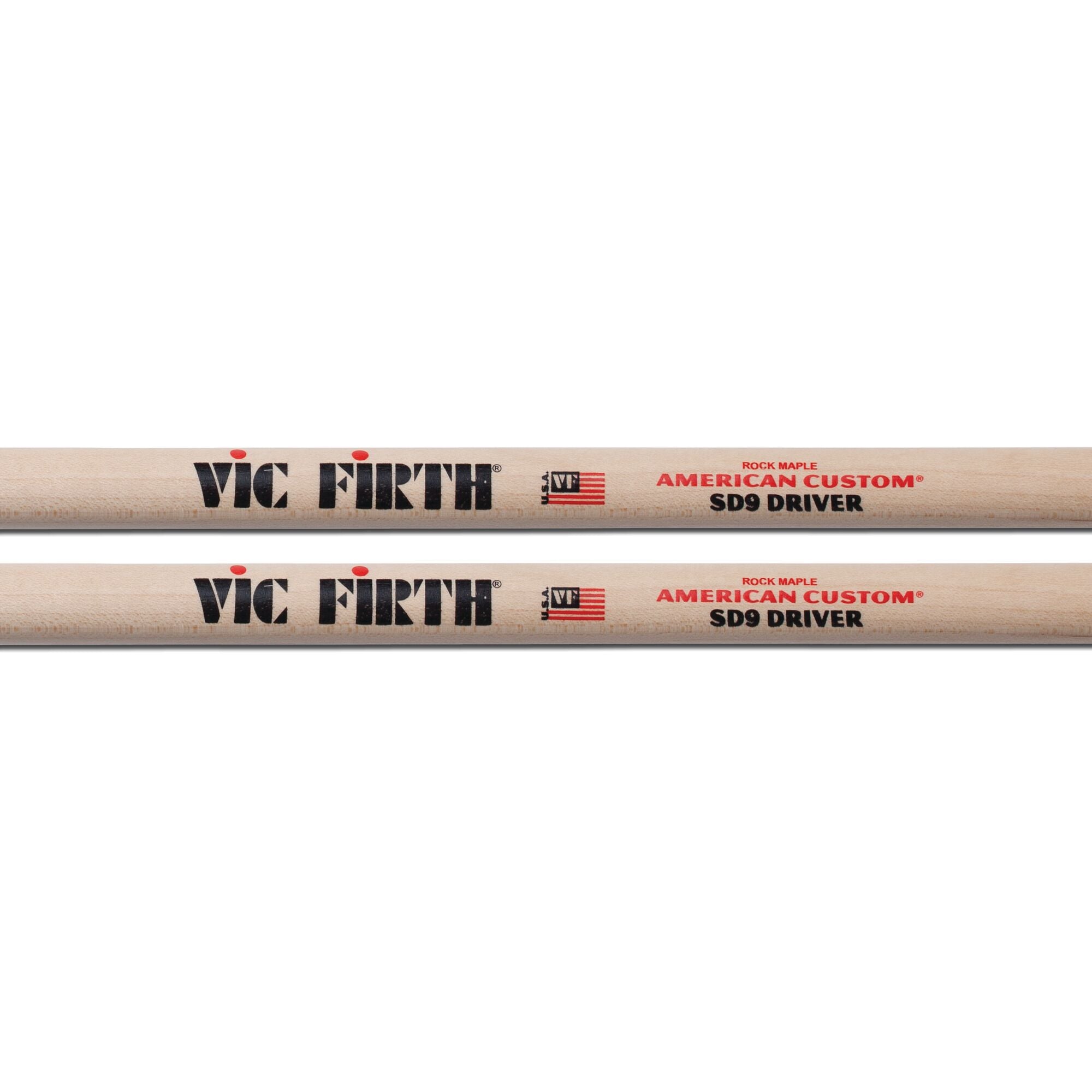 vic-firth-american-custom-sd9-driver-drumsticks-ahorn image 2