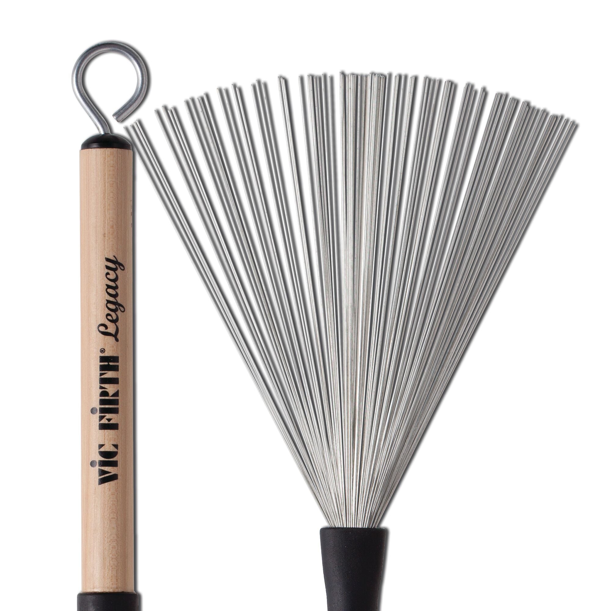 vic-firth-legacy-brushes-retractable-drahtbesen-holzgriff image 4