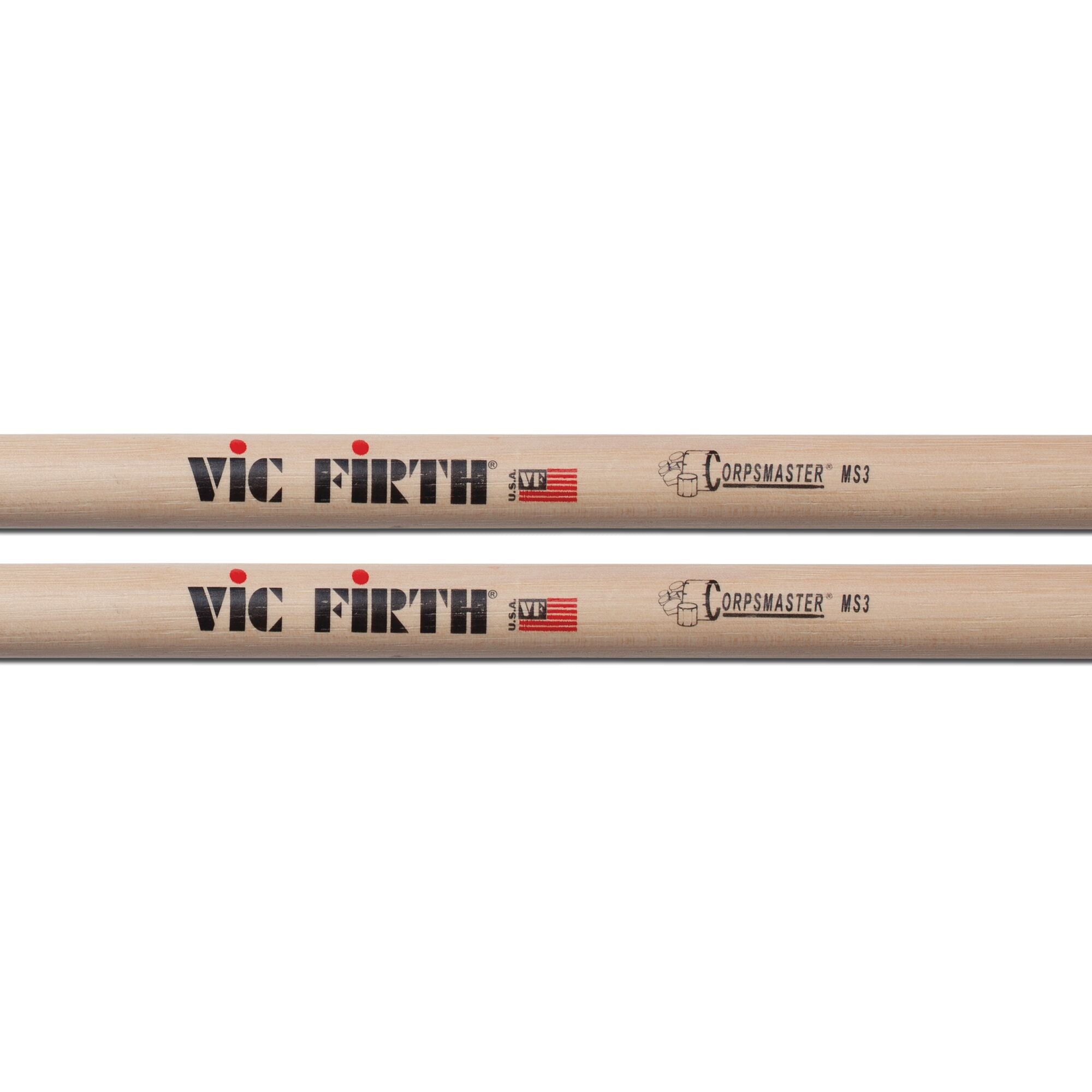 vic-firth-corpsmaster-ms3-snare-drumsticks-marching image 2