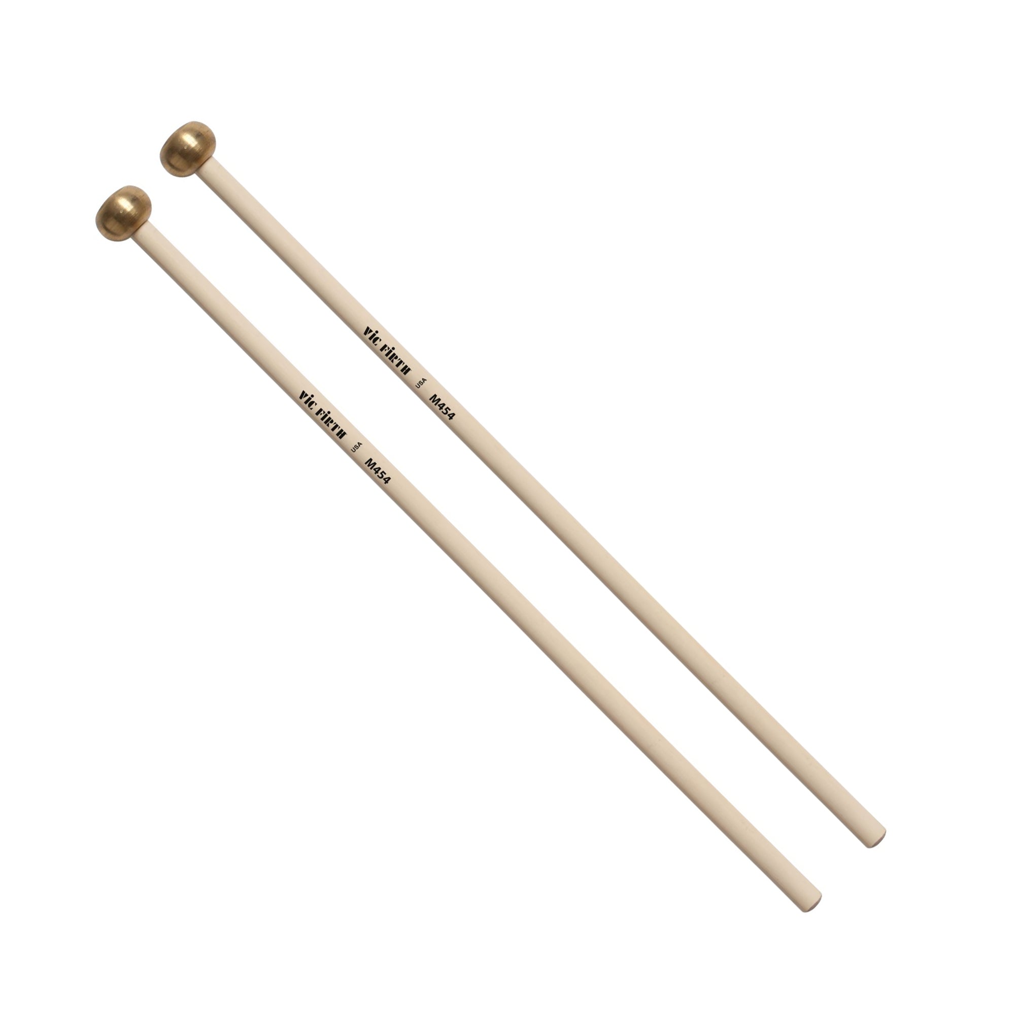 vic-firth-m454-articulate-series-keyboard-mallet-7-8-brass-oval image 1