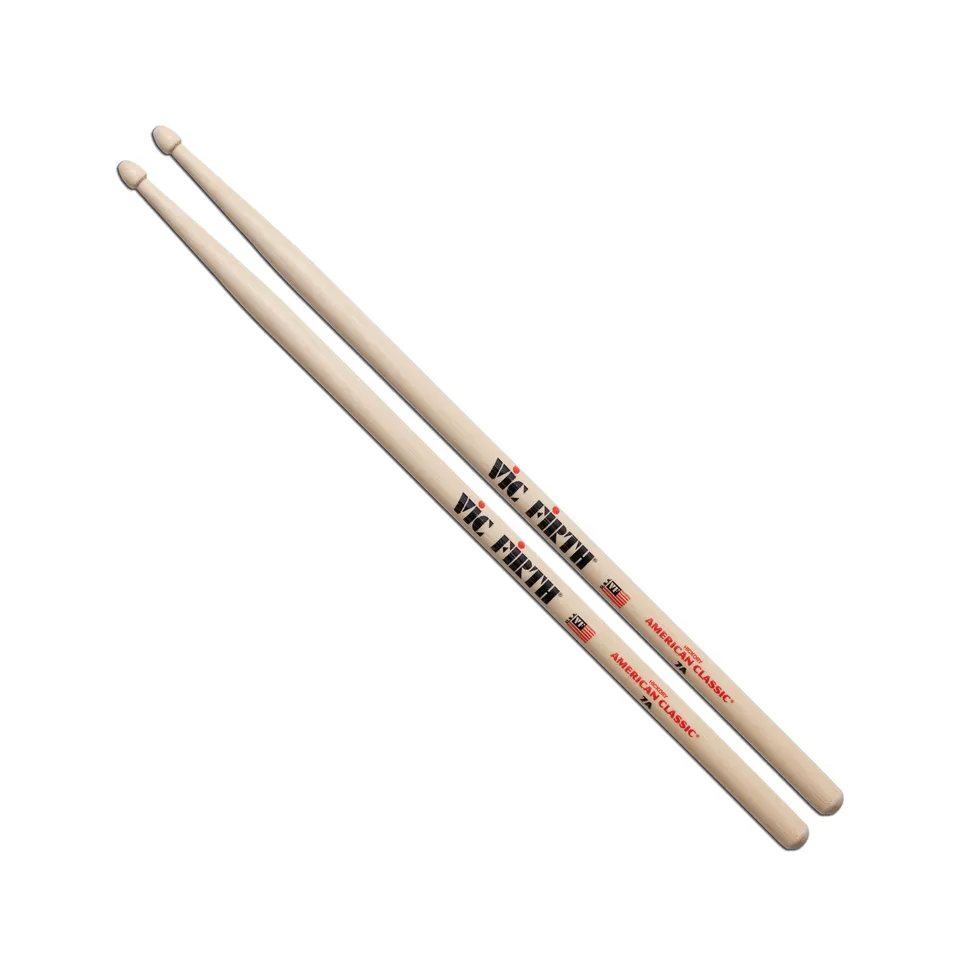 vic-firth-american-classic-7a-drumsticks-hickory image 1