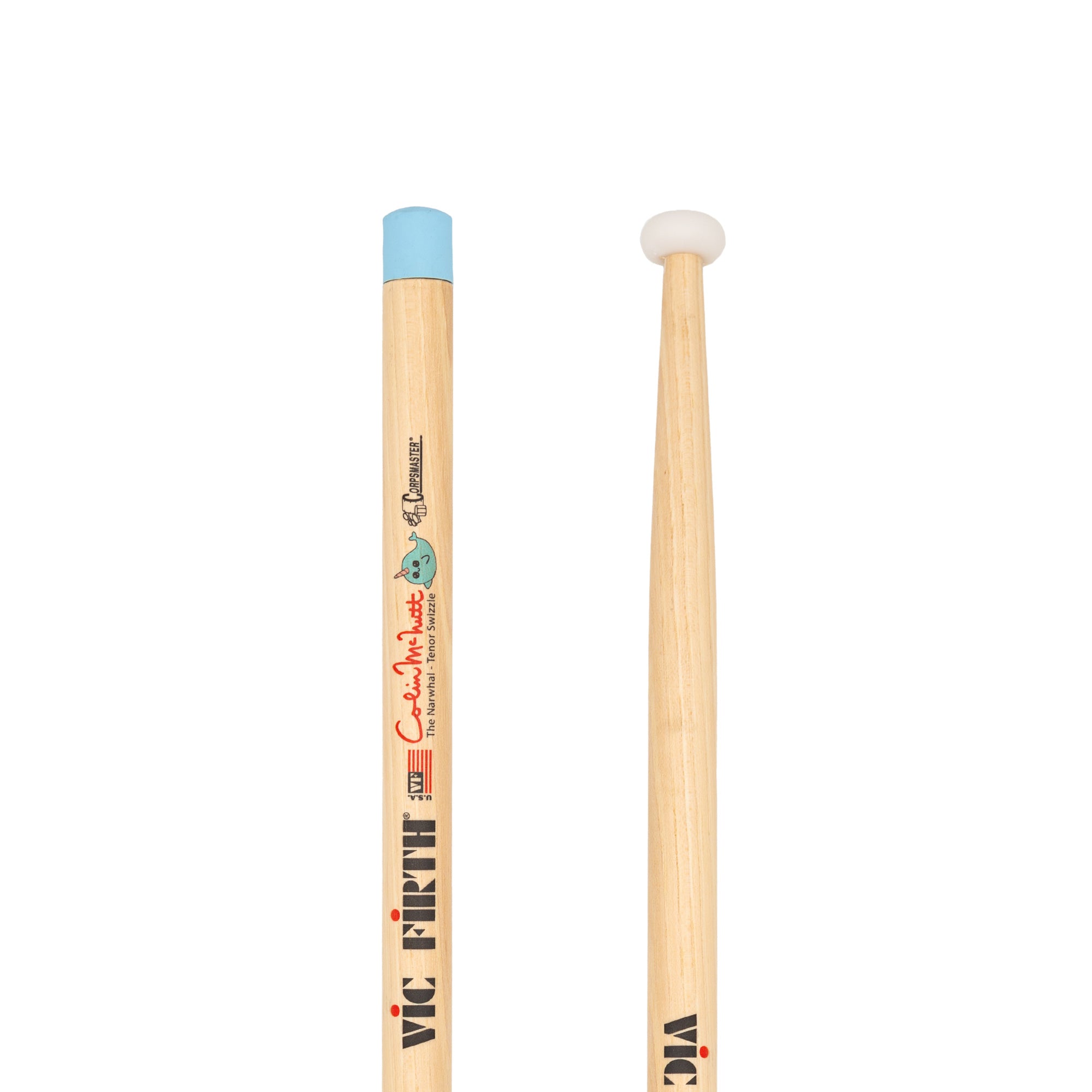 vic-firth-corpsmaster-multi-tenor-stick-colin-mcnutt-scmts-narwhal image 4
